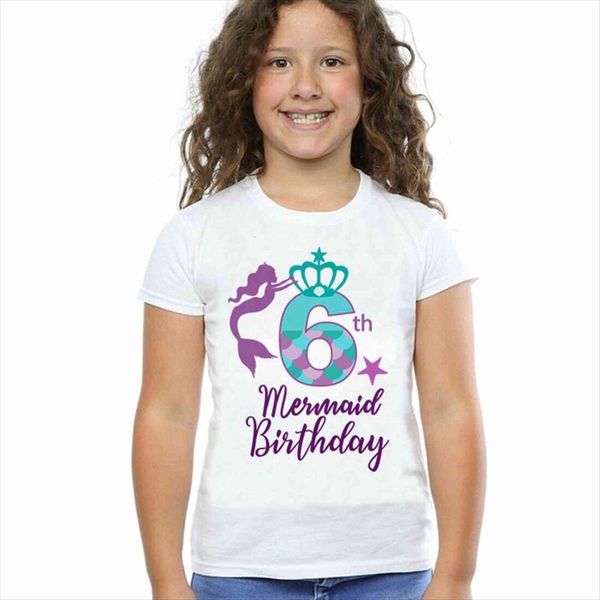 1 10years girls mermaid birthday party children white t shirts graphic baby girl clothes toddler kids tees, Blue
1 10years girls mermaid birthday party children white t shirts graphic baby girl clothes toddler kids tees, Blue