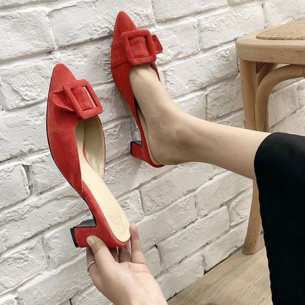 slippers pxelena 2021 summer women mules slides outside thick high heel pointed toe faux suede buckle fashion ladies shoe, Black
slippers pxelena 2021 summer women mules slides outside thick high heel pointed toe faux suede buckle fashion ladies shoe, Black