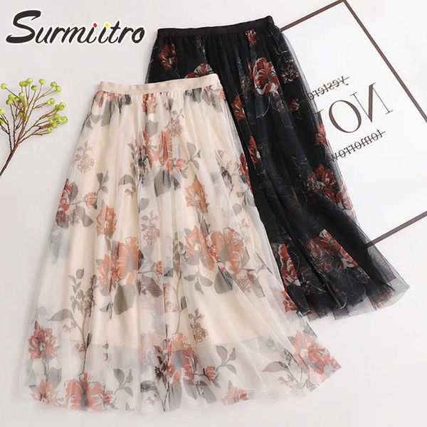 surmiitro fashoin summer long tulle skirt women korean style vintage floral mesh high waist aesthetic maxi skirt female 210712, Black
surmiitro fashoin summer long tulle skirt women korean style vintage floral mesh high waist aesthetic maxi skirt female 210712, Black