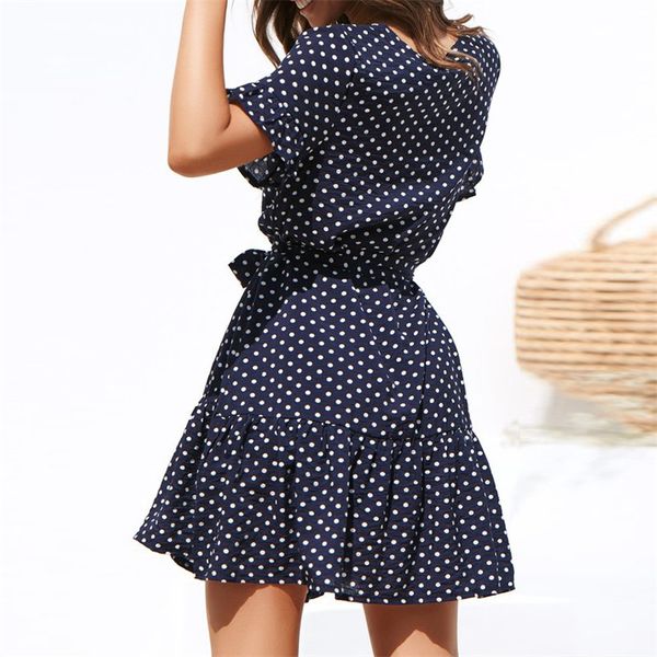 work dresses women summer beach chiffon dress casual short sleeve polka dot boho mini party elegant v neck sundress vestidos, White;black
work dresses women summer beach chiffon dress casual short sleeve polka dot boho mini party elegant v neck sundress vestidos, White;black