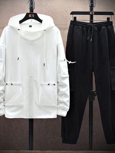 men letter graphic double pocket drop shoulder drawstring hoodie & sweatpants 731f#, Gray
men letter graphic double pocket drop shoulder drawstring hoodie & sweatpants 731f#, Gray