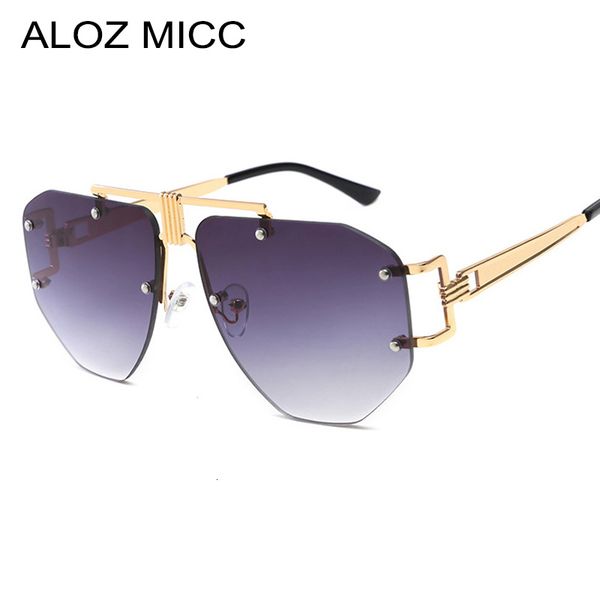 designer sunglasses aloz micc oversized frameless ladies women luxury metal punk sun glasses men brand design uv400 goggles oculos q67, White;black
designer sunglasses aloz micc oversized frameless ladies women luxury metal punk sun glasses men brand design uv400 goggles oculos q67, White;black