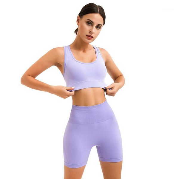 yoga outfit women's two-piece knitted seamless racer back sports bra hips five-point pants fitness workout wear set
yoga outfit women's two-piece knitted seamless racer back sports bra hips five-point pants fitness workout wear set