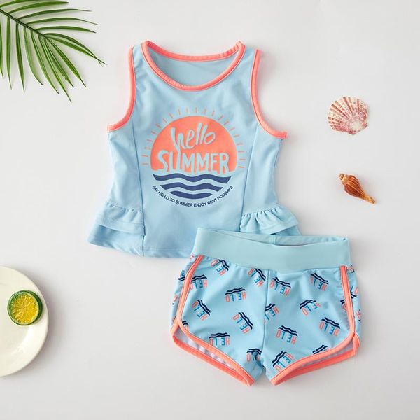 clothing sets born boy and girl clothes sport swimsuit sleeveless o neck print ruffle vest short pants 2-piece swimwear set, White
clothing sets born boy and girl clothes sport swimsuit sleeveless o neck print ruffle vest short pants 2-piece swimwear set, White