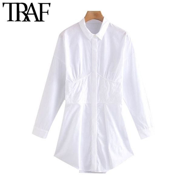traf women chic fashion pleated white mini shirt dress vintage long sleeve button-up female dresses vestidos mujer 210415, Black;gray
traf women chic fashion pleated white mini shirt dress vintage long sleeve button-up female dresses vestidos mujer 210415, Black;gray