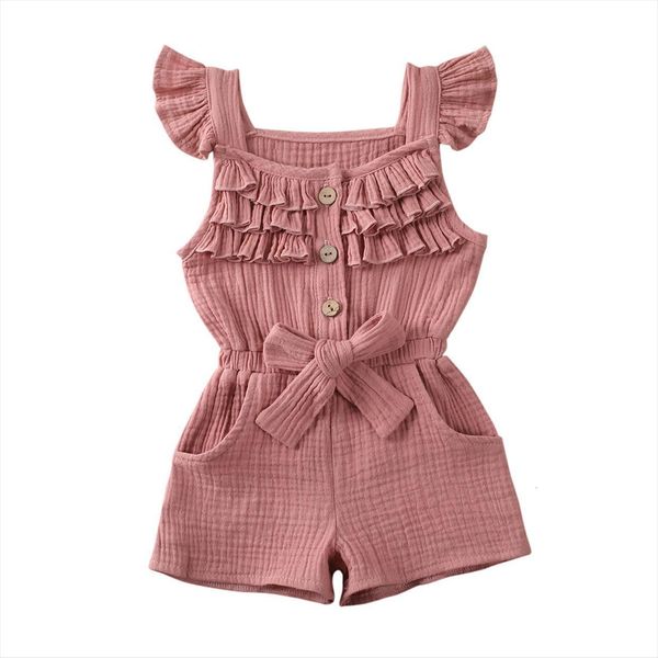 soft cotton bow decor ruffle short sleeve kids girl overalls summer beach toddler baby buttons jumpsuit playsuit rompers, Blue
soft cotton bow decor ruffle short sleeve kids girl overalls summer beach toddler baby buttons jumpsuit playsuit rompers, Blue