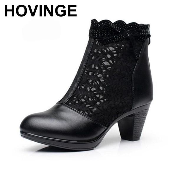 spring and summer women shoes sandals lace genuine leather ankle boots thick with large size fashion, Black
spring and summer women shoes sandals lace genuine leather ankle boots thick with large size fashion, Black