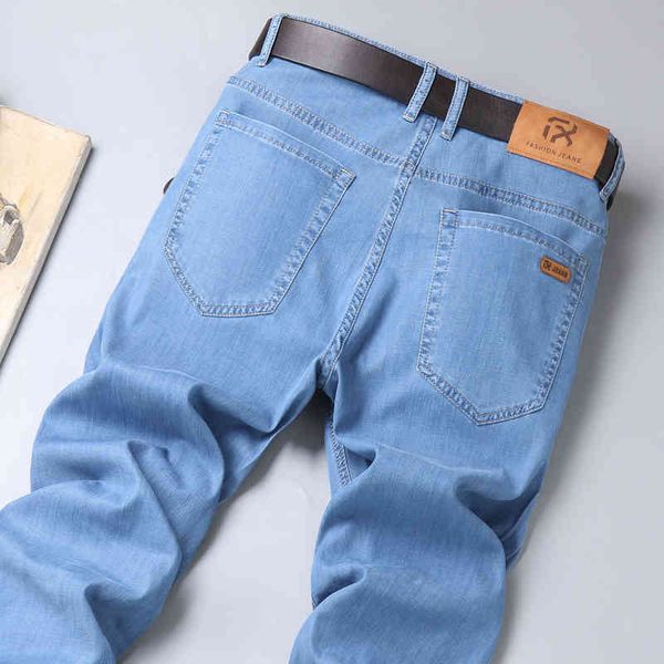 jean 2021 spring classic male-straight business denim jeans lyocell strain light brim pants, Blue
jean 2021 spring classic male-straight business denim jeans lyocell strain light brim pants, Blue