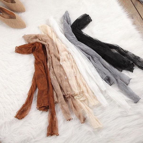 women's t-shirt women versatile lace mesh perspective bottom shirts half high collar girls hollow out long sleeve p2258, White
women's t-shirt women versatile lace mesh perspective bottom shirts half high collar girls hollow out long sleeve p2258, White