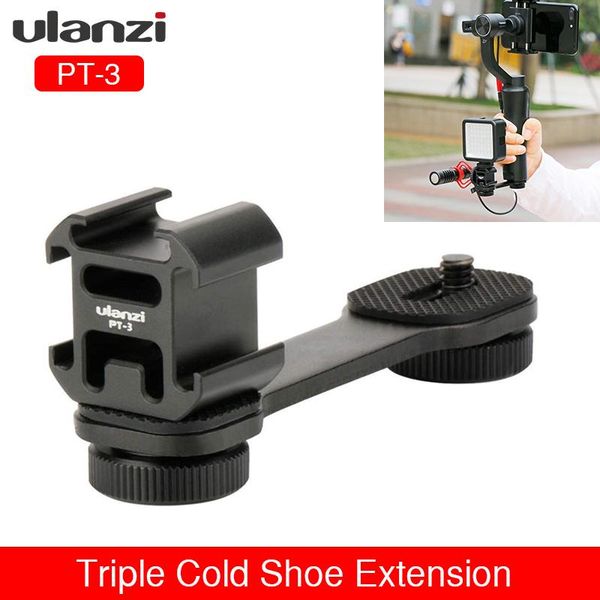 ulanzi pt-3 triple shoe mount adapter microphone extension stand bar for zhiyun smooth 4 dji osmo pocket gimbal accessories tripods
ulanzi pt-3 triple shoe mount adapter microphone extension stand bar for zhiyun smooth 4 dji osmo pocket gimbal accessories tripods