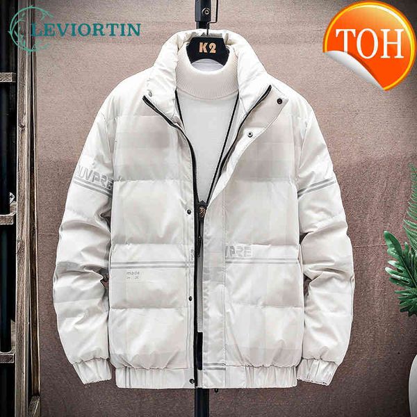 down 2021 men's white duck jacket korean slim fit bright face and women's winter warm casual parka outwear clothes, Black
down 2021 men's white duck jacket korean slim fit bright face and women's winter warm casual parka outwear clothes, Black