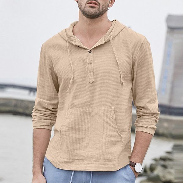 men's shirts 2021 chinese style v-ne pure color cotton slim long sleeve casual shirt top, White;black
men's shirts 2021 chinese style v-ne pure color cotton slim long sleeve casual shirt top, White;black