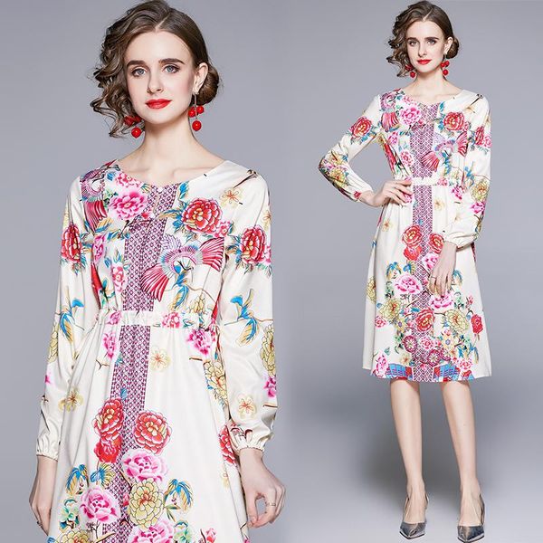 casual dresses women's dress chiffon o-neck print girl's party high waist fashion office lady a-line summer mid-calf houthion, Black;gray
casual dresses women's dress chiffon o-neck print girl's party high waist fashion office lady a-line summer mid-calf houthion, Black;gray