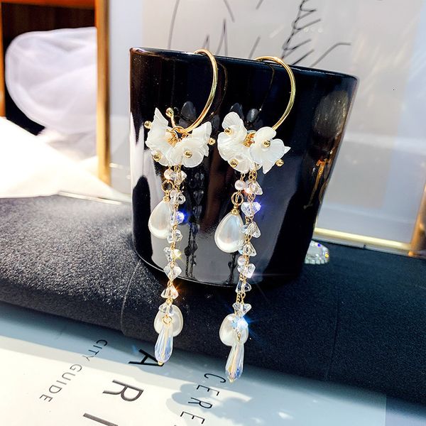 925 silver needle pearl crystal flower zircon long earrings super fairy temperament lady designer east gate earrings
925 silver needle pearl crystal flower zircon long earrings super fairy temperament lady designer east gate earrings