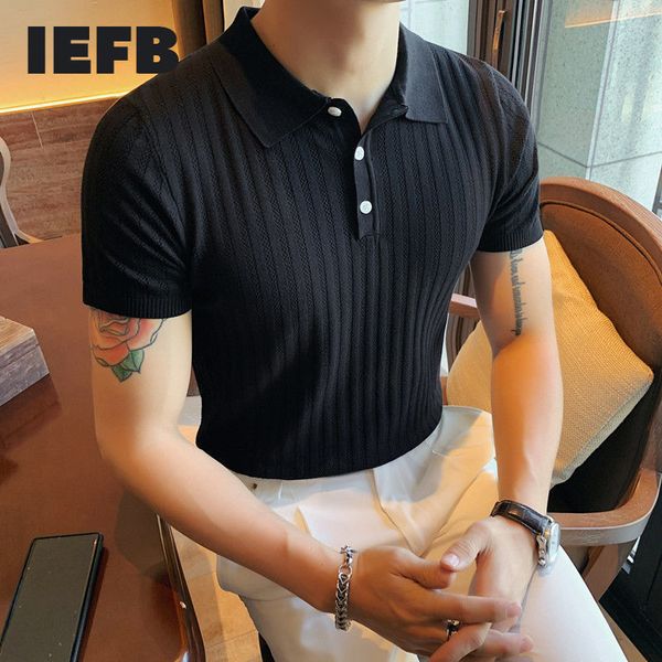 iefb summer man ice silk short sleeve solid color tee british slim fit lapel knitted casual men's polo shirt causal clothes 210524, White;black
iefb summer man ice silk short sleeve solid color tee british slim fit lapel knitted casual men's polo shirt causal clothes 210524, White;black