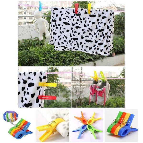 hangers & racks 4pcs clips windproof pegs large clamp for clothes beach towel home drying garden storage organization
hangers & racks 4pcs clips windproof pegs large clamp for clothes beach towel home drying garden storage organization