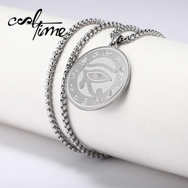 pendant necklaces cooltime stainless steel religious eye of horus revengeful amulet necklace for men anniversary gift, Silver
pendant necklaces cooltime stainless steel religious eye of horus revengeful amulet necklace for men anniversary gift, Silver