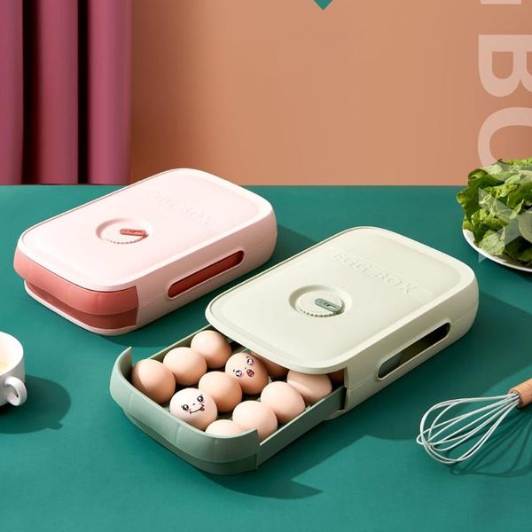 storage bottles & jars drawer type egg box for refrigerator fridge fresh keeping household dumpling container kitchen supplies
storage bottles & jars drawer type egg box for refrigerator fridge fresh keeping household dumpling container kitchen supplies