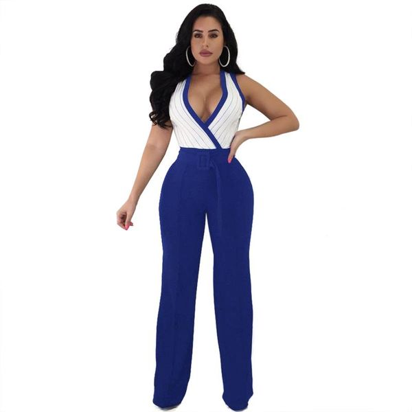 women's jumpsuits & rompers 2xl women striped v neck wide leg jumpsuit wrap belt slim fit chic loose summer plus size, Black;white
women's jumpsuits & rompers 2xl women striped v neck wide leg jumpsuit wrap belt slim fit chic loose summer plus size, Black;white