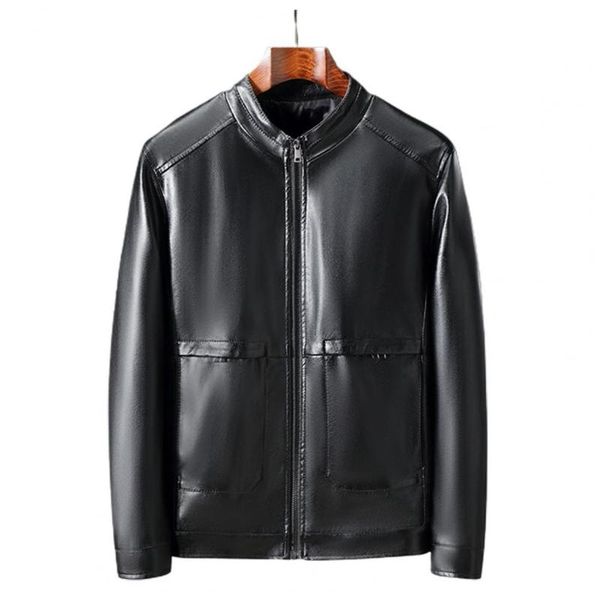 men's jackets men autumn winter cardigan coat faux leather stand collar solid color zipper closure motorcycle jacket pockets, Black;brown
men's jackets men autumn winter cardigan coat faux leather stand collar solid color zipper closure motorcycle jacket pockets, Black;brown