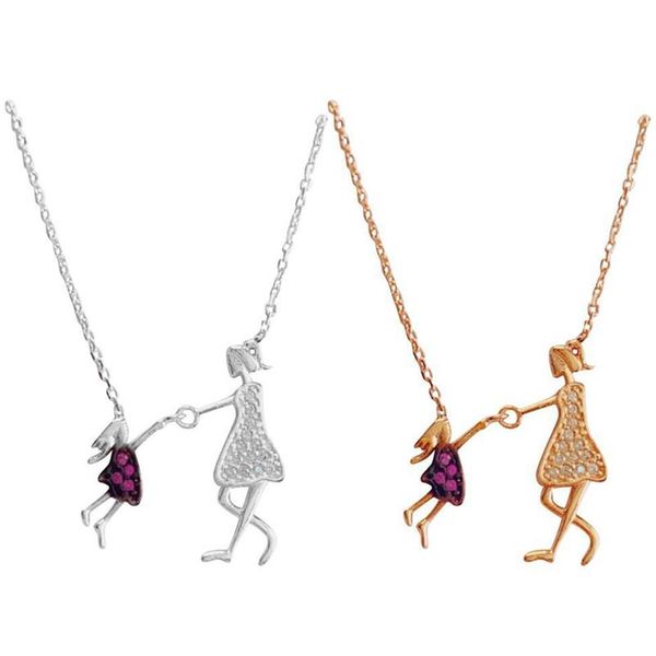 mother and daughter hand in necklace fashion jewelry the mother's day gift from to pendant necklaces, Silver
mother and daughter hand in necklace fashion jewelry the mother's day gift from to pendant necklaces, Silver