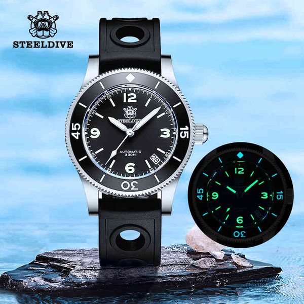steeldive 1952 mens diver watch automatic mechanical swiss c3 super luminous nh35 200m waterproof fifty five fathoms watches, Silver
steeldive 1952 mens diver watch automatic mechanical swiss c3 super luminous nh35 200m waterproof fifty five fathoms watches, Silver