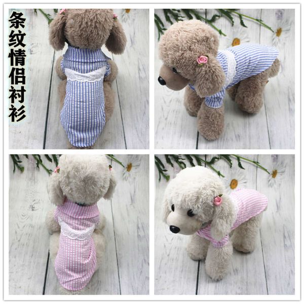 dog apparel spring and summer thin pet clothing stripe shirt dog small teddy cat skirt
dog apparel spring and summer thin pet clothing stripe shirt dog small teddy cat skirt
