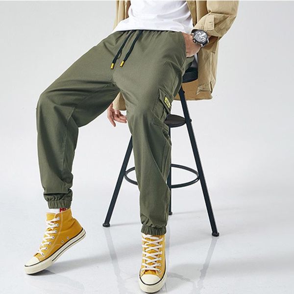 large size m-8xl cargo pants men 2021 spring korean fashion hip hop casual trousers streetwear harem joggers track male men's, Black
large size m-8xl cargo pants men 2021 spring korean fashion hip hop casual trousers streetwear harem joggers track male men's, Black