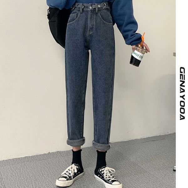 genayooa korean style high waist casual push up harem boyfriend for women blue denim jeans pants 210417
genayooa korean style high waist casual push up harem boyfriend for women blue denim jeans pants 210417