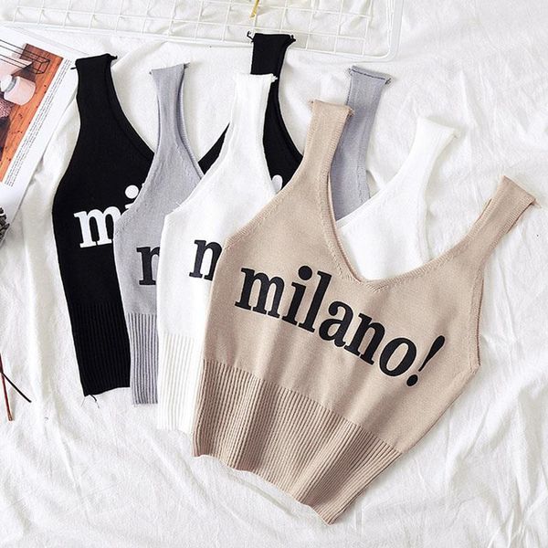 female womens tank crop fashion lettering milano camisoles chic white femme summer knit women
female womens tank crop fashion lettering milano camisoles chic white femme summer knit women