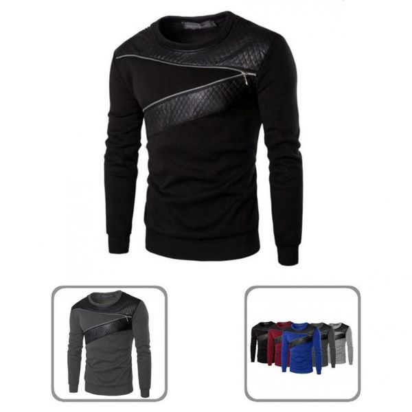 men's sweaters men long sleeve thick o neck zipper decoration pullover spring sweatshirt for home, White;black
men's sweaters men long sleeve thick o neck zipper decoration pullover spring sweatshirt for home, White;black
