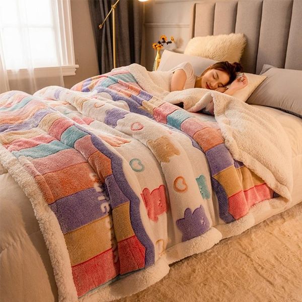 blankets thickened double lamb wool blanket coral children's air conditioning blanket.
blankets thickened double lamb wool blanket coral children's air conditioning blanket.