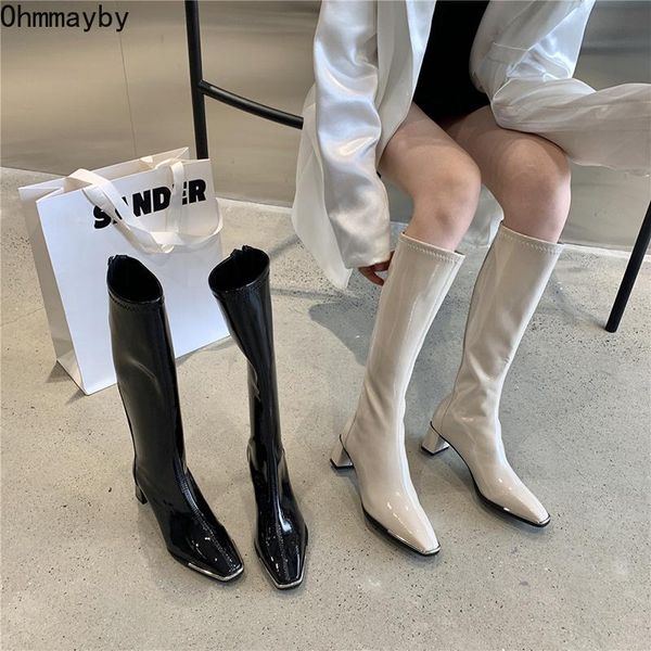 boots high heel women long booties ladies round toe zipper knee 2021 winter patent leather shoes elegant pumps knight boats, Black
boots high heel women long booties ladies round toe zipper knee 2021 winter patent leather shoes elegant pumps knight boats, Black