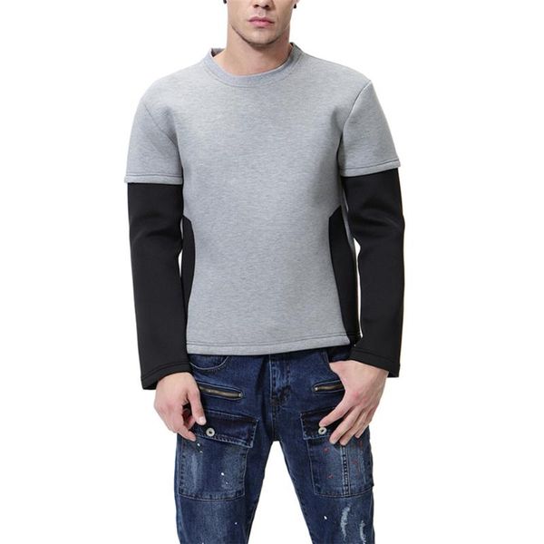 men's hoodies & sweatshirts fake two piece patchwork crew neck casual pullover winter autumn sports jacket outwear sweatshirt, Black
men's hoodies & sweatshirts fake two piece patchwork crew neck casual pullover winter autumn sports jacket outwear sweatshirt, Black