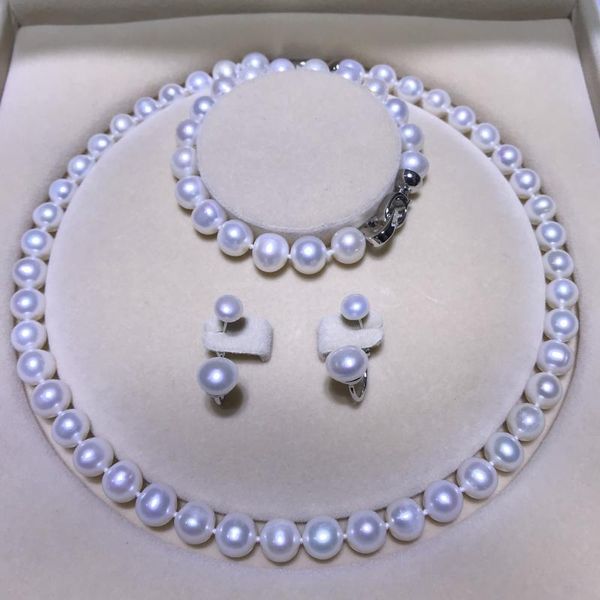 chains artificial farming real pearl necklace freshwater cultured wholesale ornament set plus size jewelry, Silver
chains artificial farming real pearl necklace freshwater cultured wholesale ornament set plus size jewelry, Silver