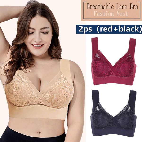 bras 2pcs big size women bra push up breathable lace hollow out soutien gorge underwear ultrathin brassiere, Red;black
bras 2pcs big size women bra push up breathable lace hollow out soutien gorge underwear ultrathin brassiere, Red;black