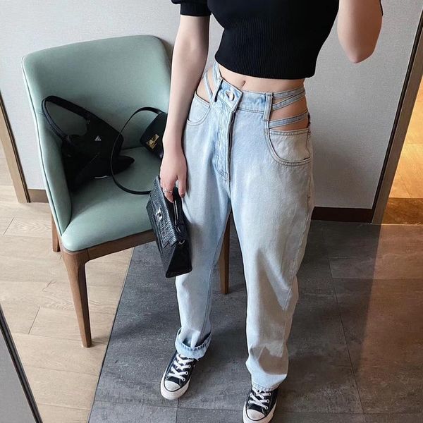 women's jeans hollow out her spring 2021 waist fine thin straight tall trousers, Blue
women's jeans hollow out her spring 2021 waist fine thin straight tall trousers, Blue