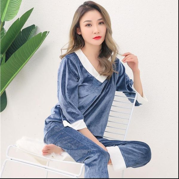plus size long sleeve v womens sleepwears neck gold velvet pajama sets for women autumn winter sleepwear suit pyjama homewear, Black;red
plus size long sleeve v womens sleepwears neck gold velvet pajama sets for women autumn winter sleepwear suit pyjama homewear, Black;red