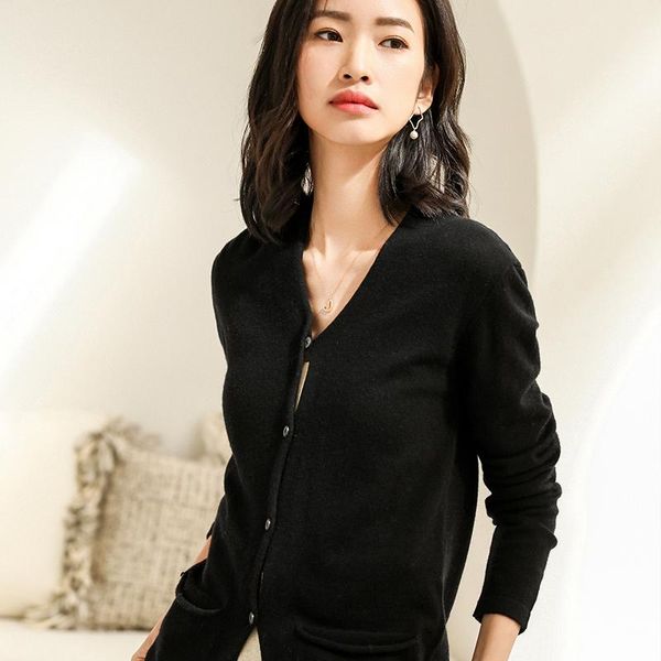 women's sweaters mvlyflrt 19 spring knit cardigan v-neck short sweater jacket button long sleeve bottoming shirt thin top, White;black
women's sweaters mvlyflrt 19 spring knit cardigan v-neck short sweater jacket button long sleeve bottoming shirt thin top, White;black