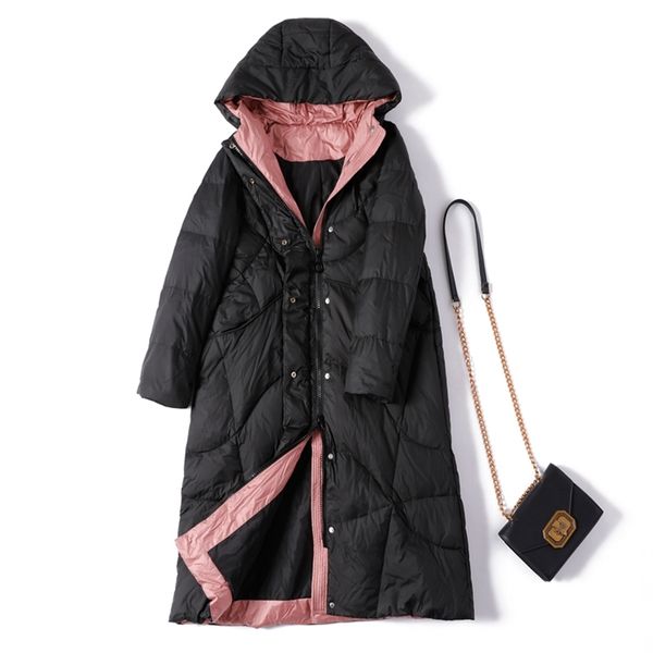ladies long hooded down coat women winter thick warm padded puffer jackets for parkas female snow outerwear 211018, Black
ladies long hooded down coat women winter thick warm padded puffer jackets for parkas female snow outerwear 211018, Black