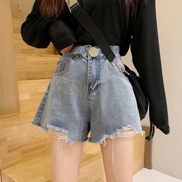 women's shorts denim loose fit korean version design sense burr 2021 new summer high waist a-line wide leg pants, White;black
women's shorts denim loose fit korean version design sense burr 2021 new summer high waist a-line wide leg pants, White;black