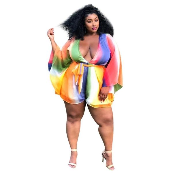 women's jumpsuits & rompers autumn fashion plus size women playsuits colorful full sleeve v-neck chiffon with belt clubnight j5048, Black;white
women's jumpsuits & rompers autumn fashion plus size women playsuits colorful full sleeve v-neck chiffon with belt clubnight j5048, Black;white