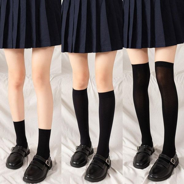 socks & hosiery thigh high stretchy stockings for woman solid opaque knee thin polyester over the japanese casual, Black;white
socks & hosiery thigh high stretchy stockings for woman solid opaque knee thin polyester over the japanese casual, Black;white