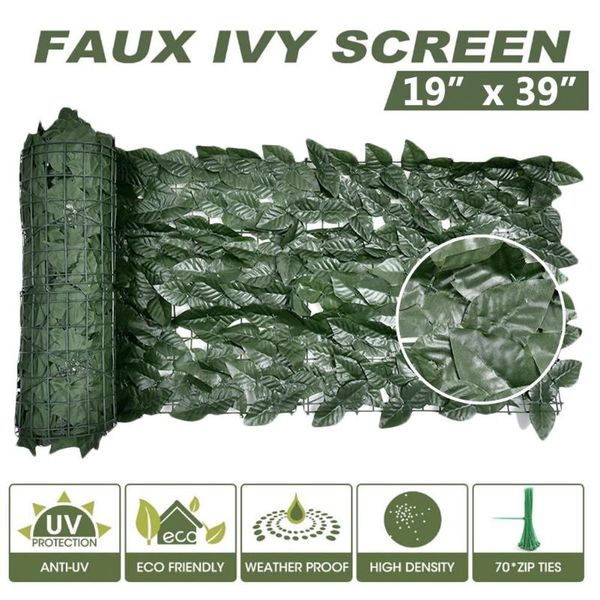 50x100cm artificial privacy fence screen faux ivy leaf screening hedge for outdoor indoor decor garden backyard patio decoration decorative
50x100cm artificial privacy fence screen faux ivy leaf screening hedge for outdoor indoor decor garden backyard patio decoration decorative