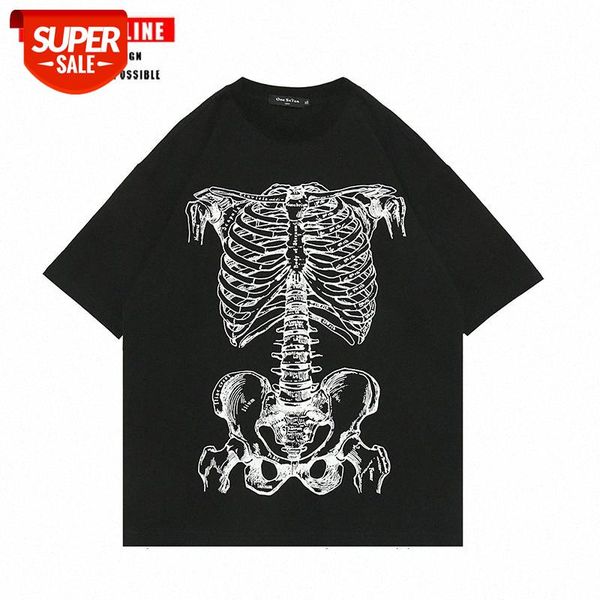 streetwear men high street hip-hop skeleton skull print oversize short-sleeved t-shirt and women loose fashion brand #cg9t, White;black
streetwear men high street hip-hop skeleton skull print oversize short-sleeved t-shirt and women loose fashion brand #cg9t, White;black
