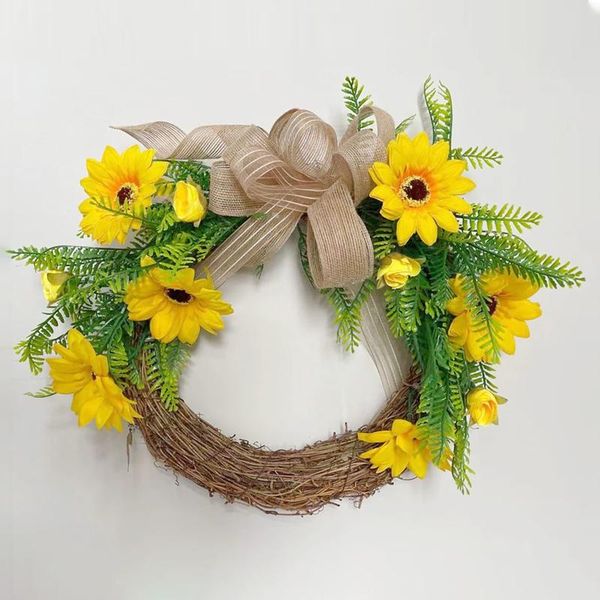 sunflower circle wreath spring and summer simulation decoration home party wedding wall hanging decor rattan diy window decorative flowers &
sunflower circle wreath spring and summer simulation decoration home party wedding wall hanging decor rattan diy window decorative flowers &