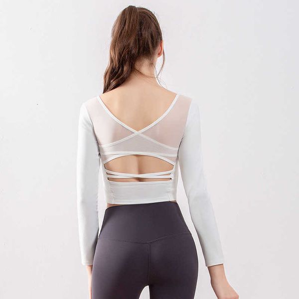 same women's long sleeve autumn winter profsional short style yoga high-end training cloth with bra, Gray
same women's long sleeve autumn winter profsional short style yoga high-end training cloth with bra, Gray