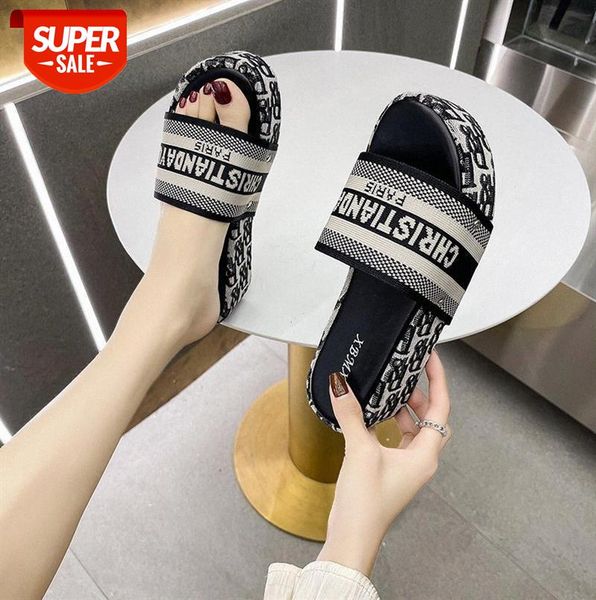 european station thick-soled slippers for women's outer wear #0w5p, Black
european station thick-soled slippers for women's outer wear #0w5p, Black