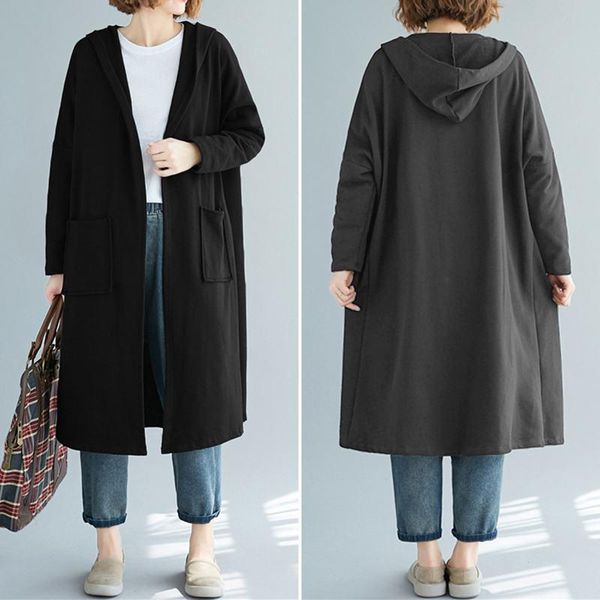 women's hoodies & sweatshirts zanzea women sweatshirt 2021 fashion long sleeve hooded female casual loose solid sudaderas oversized hoo, Black
women's hoodies & sweatshirts zanzea women sweatshirt 2021 fashion long sleeve hooded female casual loose solid sudaderas oversized hoo, Black