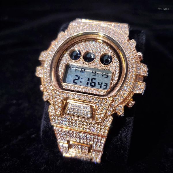 fashion electronic watch for man hip hop water resistant man's wristwatch full diamond strap stainless steel watches men wristwatches, Slivery;brown
fashion electronic watch for man hip hop water resistant man's wristwatch full diamond strap stainless steel watches men wristwatches, Slivery;brown